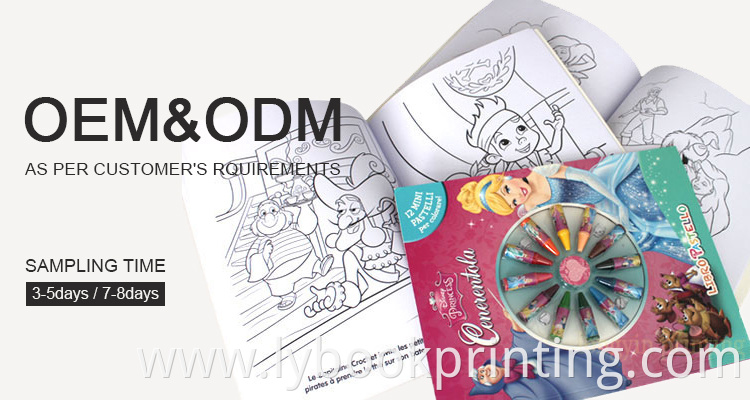 wholesale custom low moq DIY magic english water kids learning drawing colouring painting book printing set for children